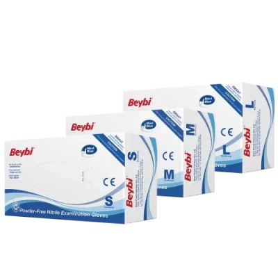 Beybi Mavi Nitril Pudrasız Muayene Eldiveni 1 KOLİ 20 PAKET Beybi Mavi Nitril Pudrasız Muayene Eldiveni 1 KOLİ 20 PAKET