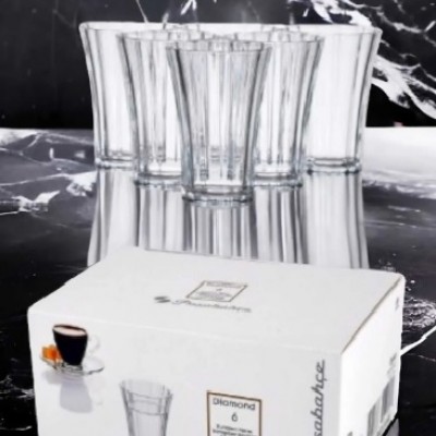 Paşabahçe 52400 Diamond Kahve Yanı Su Bardağı 6Lı Paşabahçe 52400 Diamond Kahve Yanı Su Bardağı 6Lı